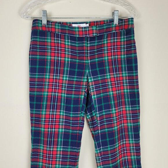 Vineyard Vines Tartan Plaid Wool Ankle Pants Preppy Holiday Check Straight Leg - Picture 8 of 13